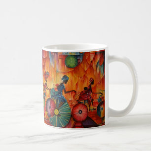 De Café Mulheres nas rodas - caneca