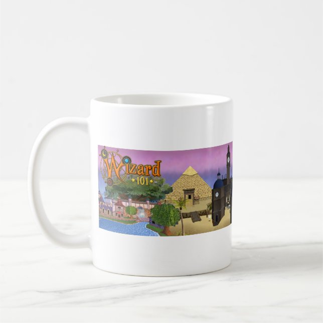 De Café Mundos Wizard101 da caneca espiral (Esquerda)