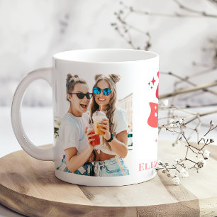 De Café Na Minha Era da Melhor Amiga Caneca Personalizada 