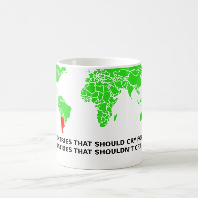 De Café Não Chore Por Mim Argentina Caneca Divertida (Centro)