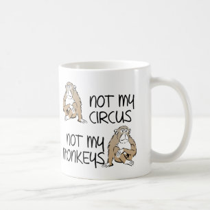 De Café Não É Meu Circo Ou Macacos Caneca Divertida