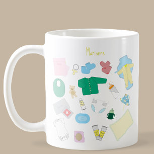 De Café Não Esqueça as Coisas do Bebê Para a Caneca da Bol