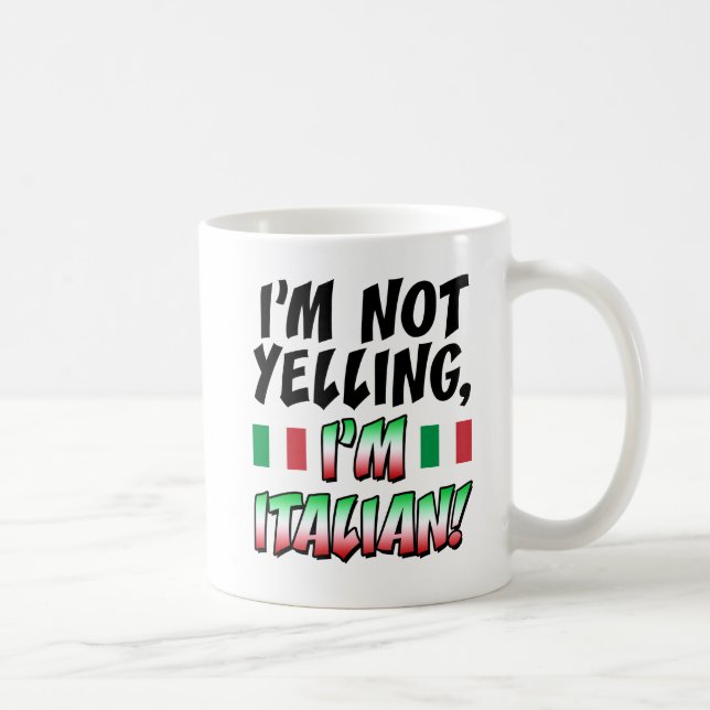 De Café Não gritando eu sou caneca italiana (Direita)
