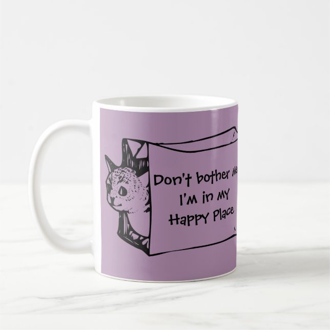 De Café Não me incomode gato em uma caneca do saco para (Esquerda)