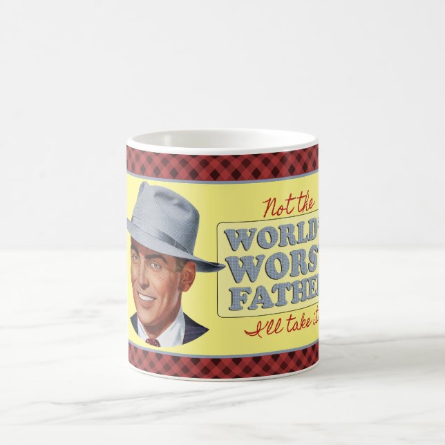 De Café NÃO o pai o mais mau dos mundos - caneca (Centro)