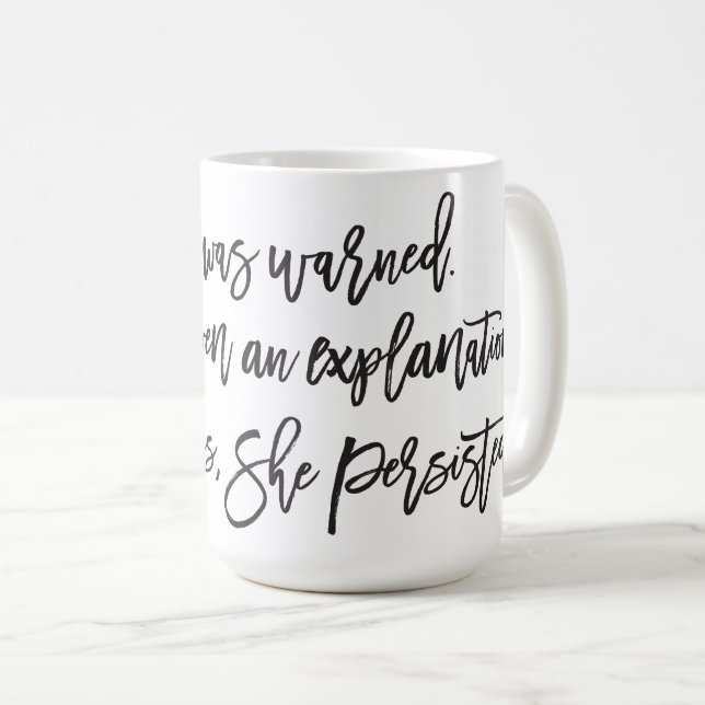 De Café Não obstante persistiu caneca (Frente Esquerda)