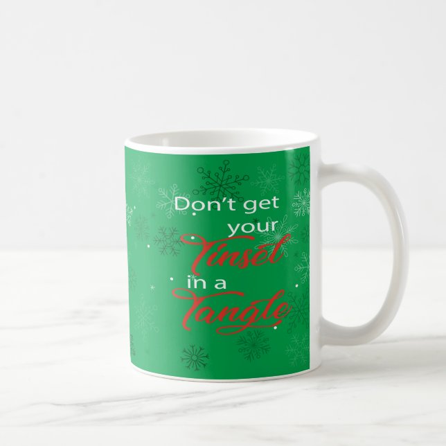 De Café Não obtenha seu ouropel em uma caneca do feriado (Direita)