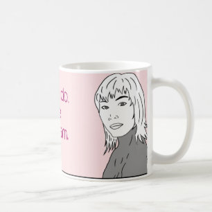 De Café Não obtenha uma caneca do monograma do peito