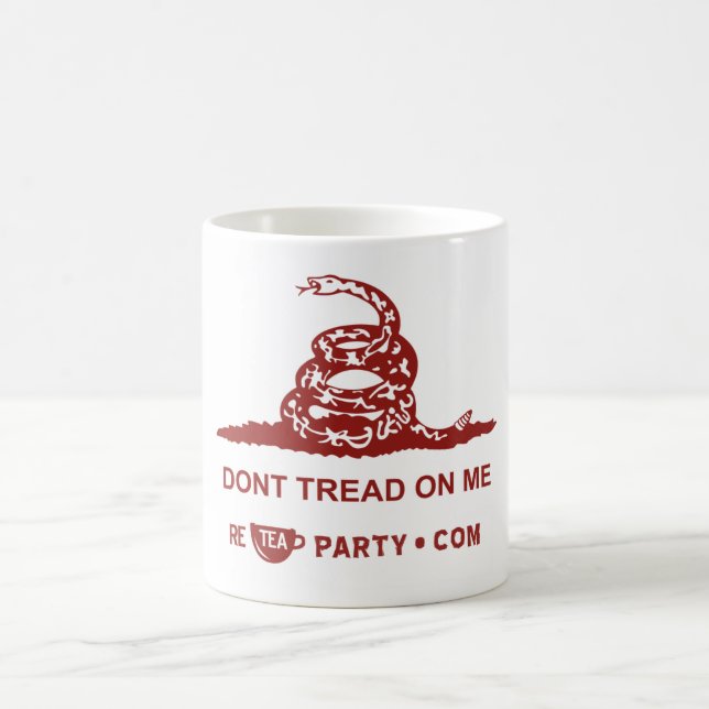 De Café Não pise em mim a caneca do tea party (Centro)