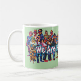 De Café não somos um lote sombrio caneca 26c-verde