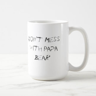 De Café Não suje com a caneca do urso da papá