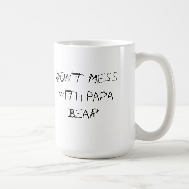 De Café Não suje com a caneca do urso da papá (Direita)