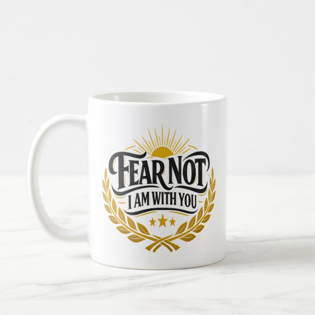 De Café Não Temas, Estou Contigo Caneca - Isaías 41:10 (Esquerda)