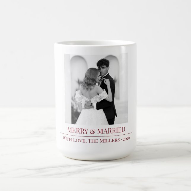 De Café Natal Feliz & Casados - Caneca Personalizada para  (Centro)