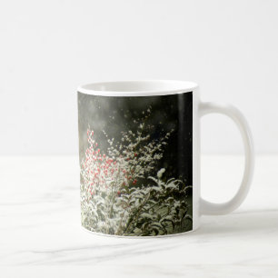 De Café Neve do inverno na caneca da foto das bagas