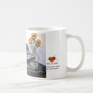 De Café No regaço da caneca luxuosa