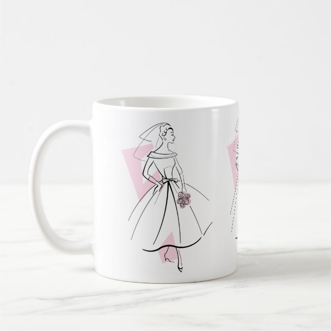 De Café Noiva da Moda caneca rosa (Esquerda)