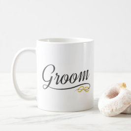 De Café Noiva Simples Floral Casamento Caligrafia | Caneca