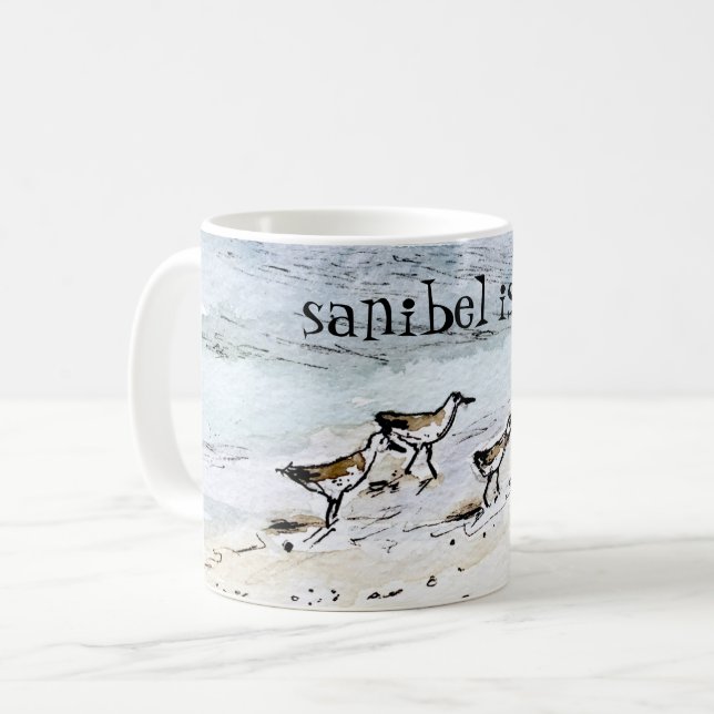 De Café nome feito sob encomenda da praia da caneca do (Frente Esquerda)
