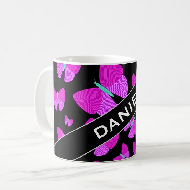 De Café Nome feito sob encomenda + Enxame da caneca (Frente Esquerda)