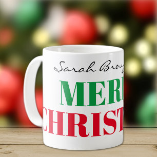 De Café Nome no Grande Natal Alegre Caneca Clássica 325ml
