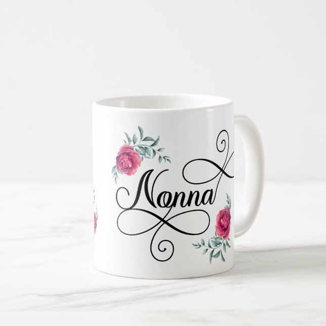 De Café Nonna você é assim que caneca amada (Frente Esquerda)