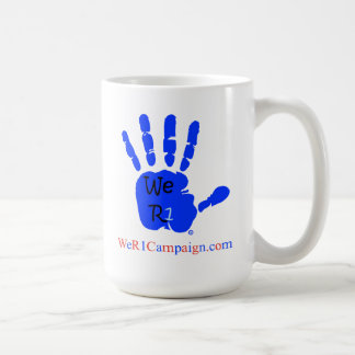 De Café Nós (mão azul) caneca R1