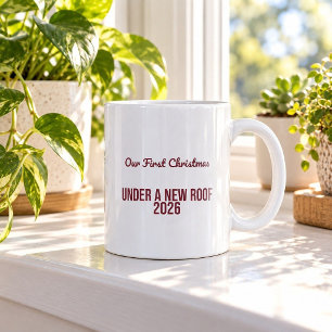 De Café Nossa Primeira Natal Sob Um Novo Teto Caneca 2026