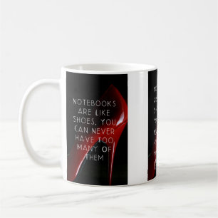 De Café Notebooks Red Heel são como calçados citam caneca
