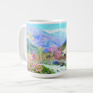 De Café Nowruz feliz. Caneca persa do presente do ano novo