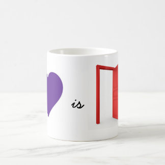 De Café O amor é uma caneca do estar aberto