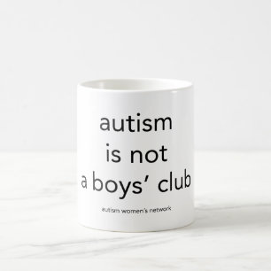 De Café O autismo não é um clube dos meninos: caneca
