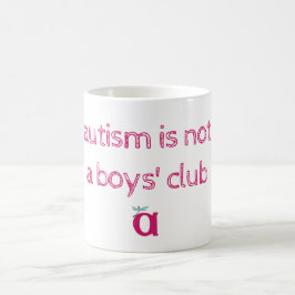 De Café o autismo não é uma caneca esboçado do clube dos