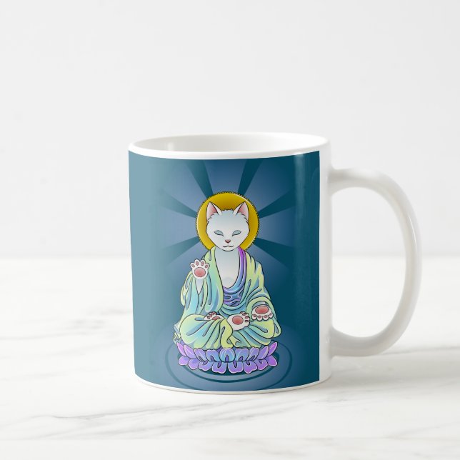 De Café O bate-papo do gato NÃO ME INCOMODA! caneca (Direita)