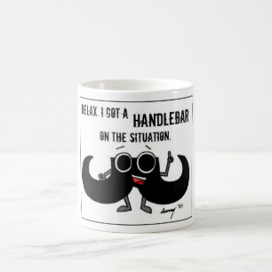 De Café O bigode "OBTEVE um GUIADOR caneca na SITUAÇÃO"