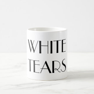 De Café O branco rasga a caneca no texto extravagante