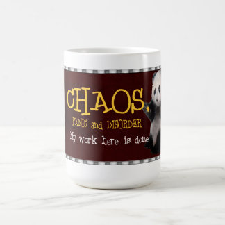 De Café O caos, meu trabalho aqui é caneca feita