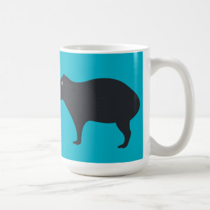 De Café O Capybara está olhando a caneca