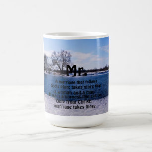 DE CAFÉ O "CASAMENTO TOMA" A CANECA TRÊS (DO SR.)