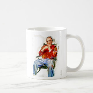 De Café O chefe com a caneca das belas artes do molho