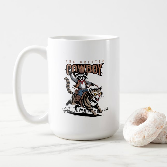 De Café O cowboy bicho | #15 Caneca Clássica (Com Donut)