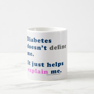De Café O "diabetes não me define" caneca
