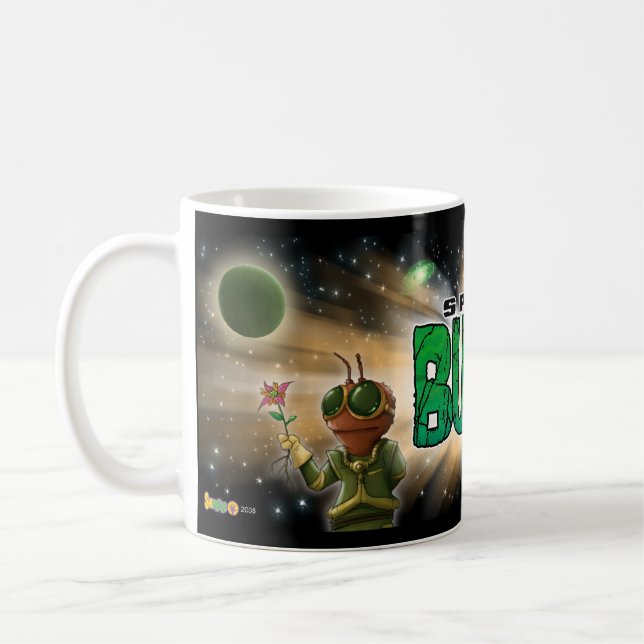 De Café O espaço desinseta a caneca alfa (Esquerda)