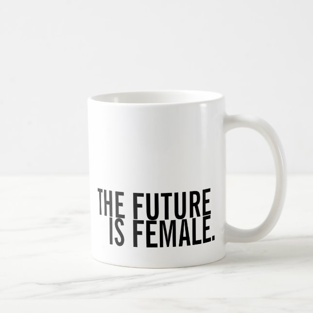 De Café O futuro é caneca fêmea (Direita)