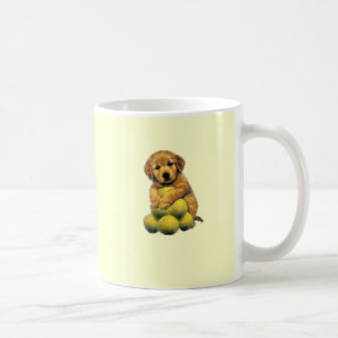 De Café O golden retriever conseguiu ter a caneca das