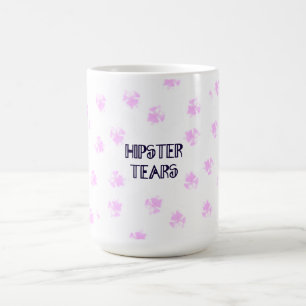 De Café O hipster rasga a caneca