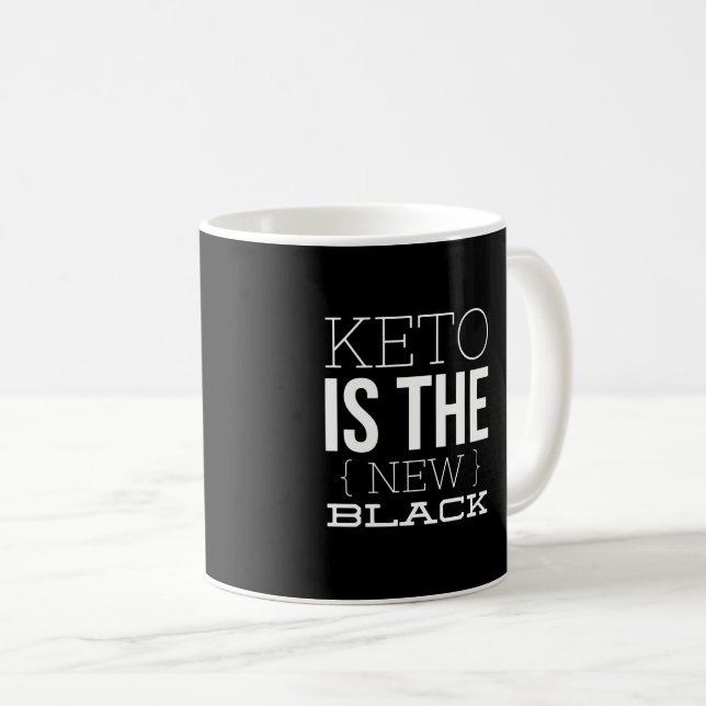 De Café O Keto é o preto novo - caneca (Frente Esquerda)