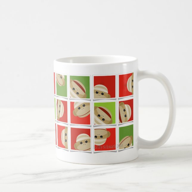 De Café O Natal do macaco da peúga obstrui a caneca (Direita)