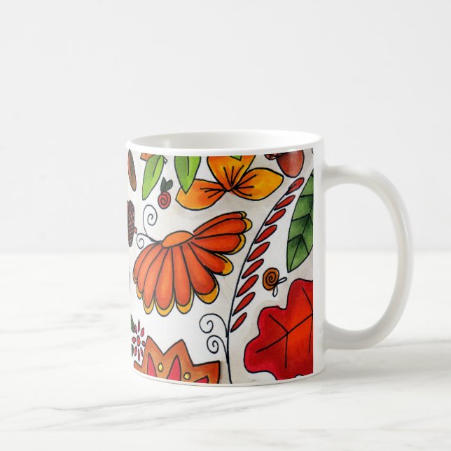 De Café O outono colore a caneca (Direita)