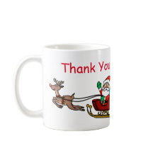 O papai noel agradece-lhe rotular a caneca